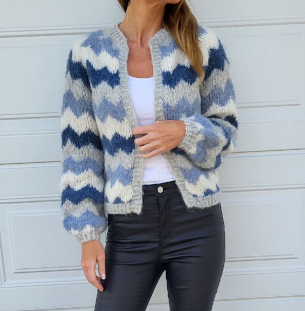 Viletta Cardigan Blå