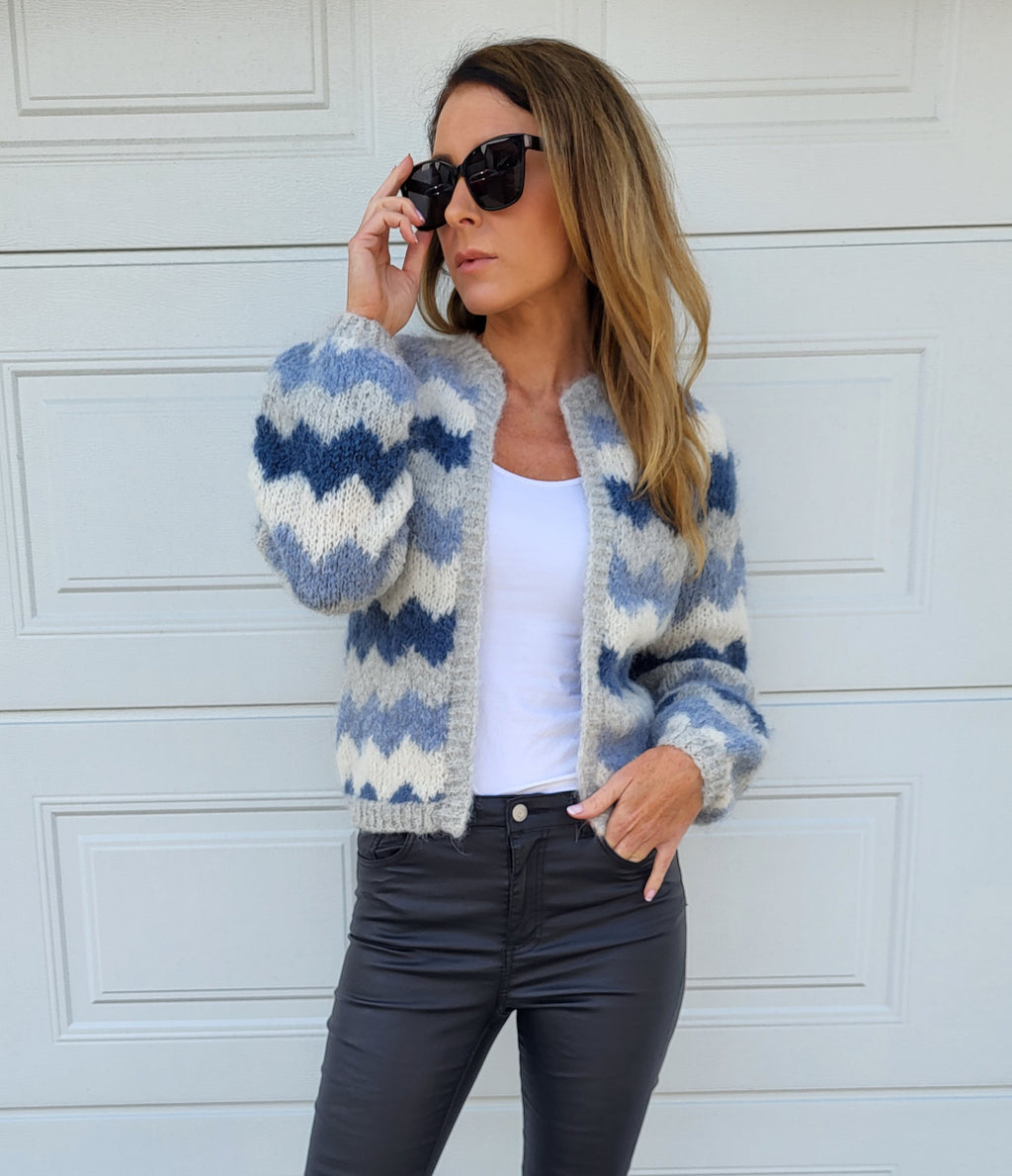 Viletta Cardigan Blå
