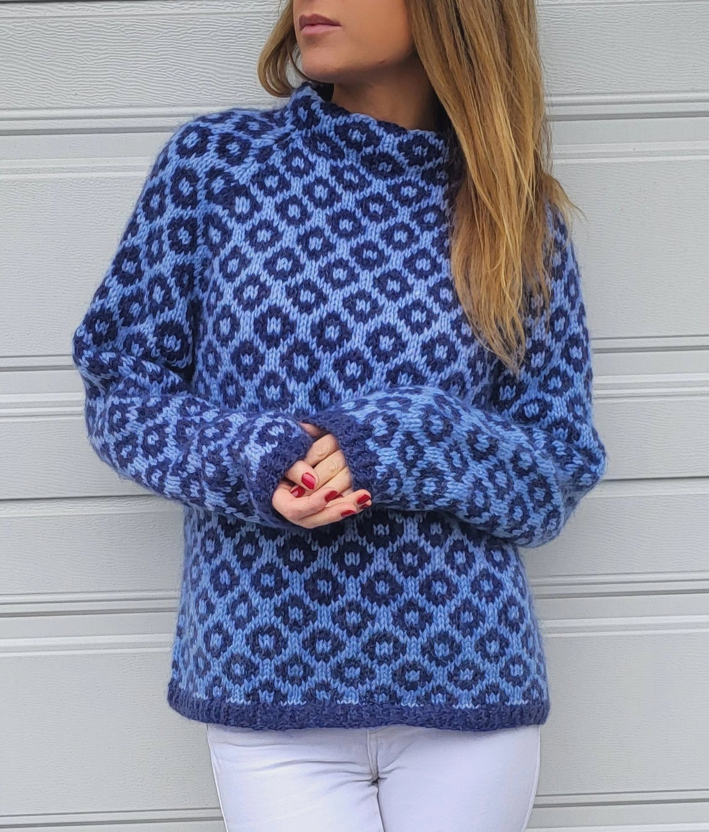 Floriana Loose Fit Blå