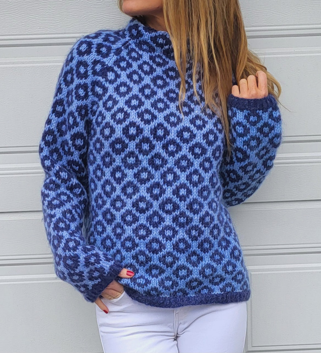 Floriana Loose Fit Blå